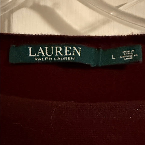 Ralph Lauren Deep Burgundy Top - Picture 2 of 2